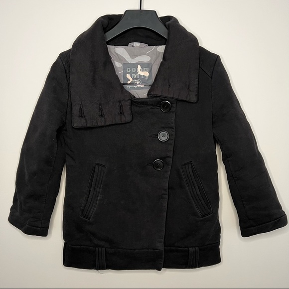 ARITZIA Community Organic Cotton Warm Black Coat - Picture 3 of 11